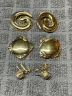 Vintage Monet and Coro Earring Lot Post, Clip, 3 Sets — photo 1