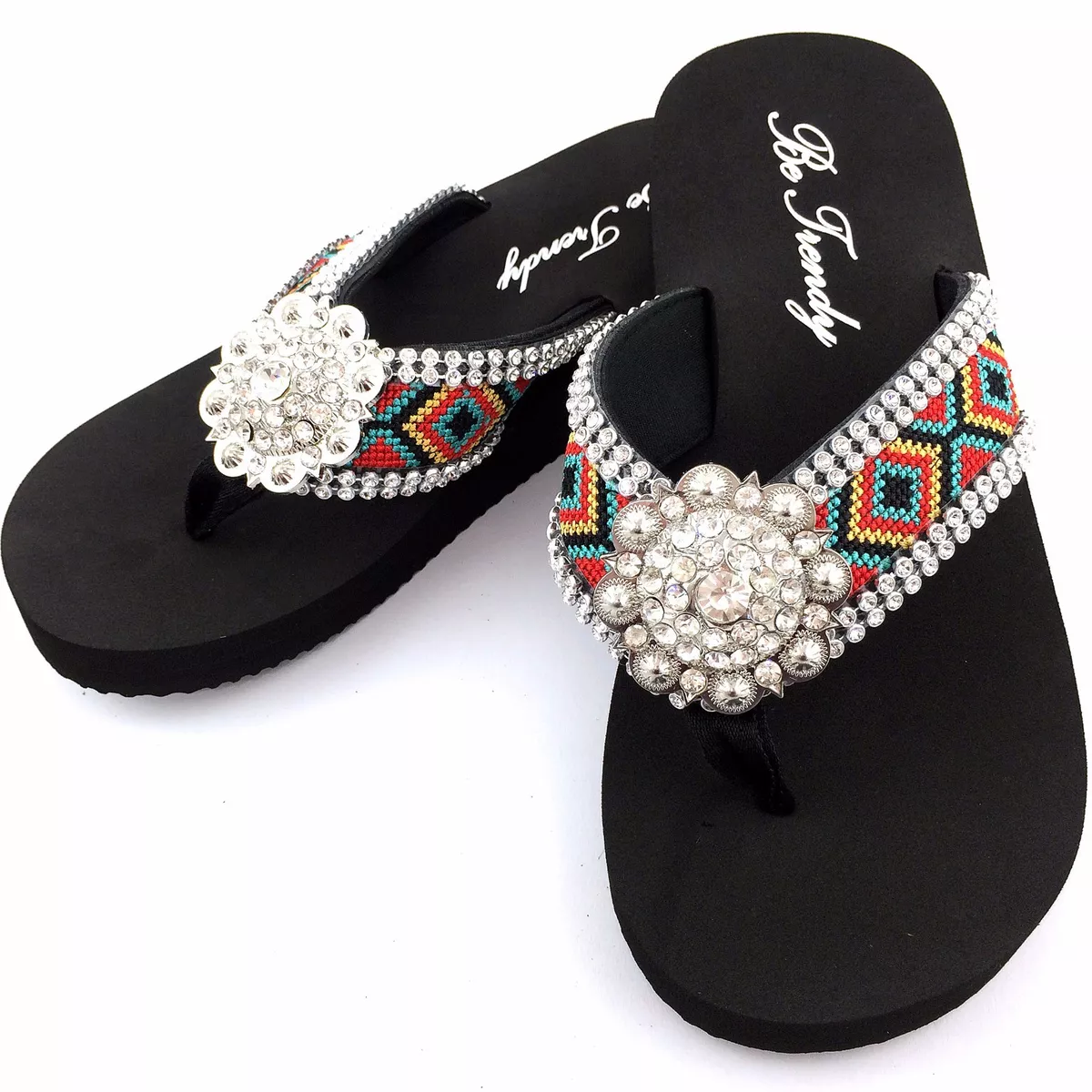 Cowgirl flip flops deals