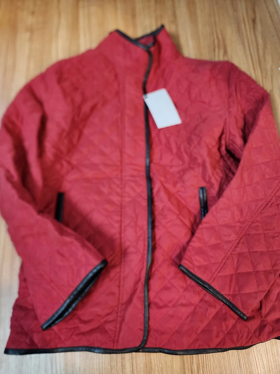 Weatherproof Garment Company Coat Jacket Womens Size Large Red Quilted