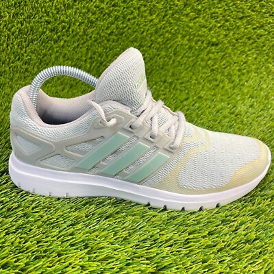 Adidas Energy Cloud V Womens Size 8 Gray Blue Walking Running Shoes Sneakers  | eBay