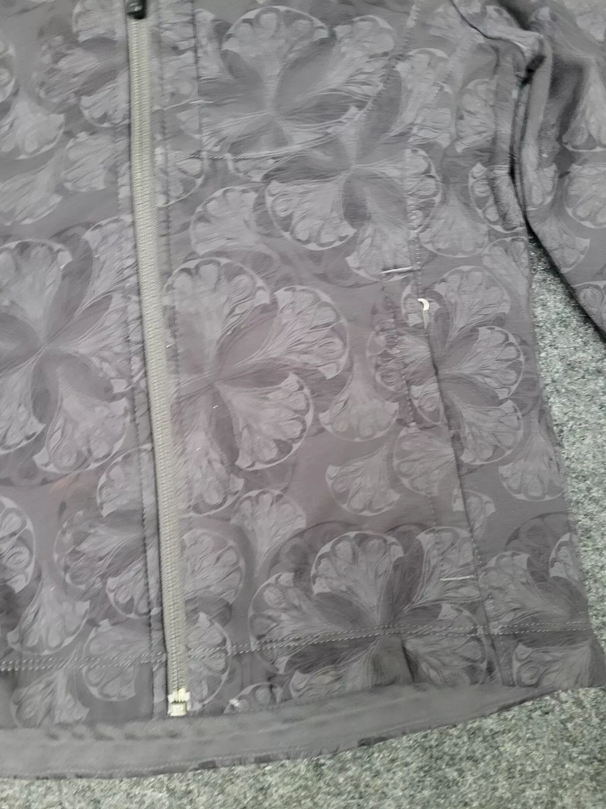 north-face apex bionic softshell outdoor floral gray jacket