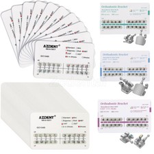 AZDENT Dental Orthodontic Brackets Mini/Standard Roth MBT 022/018 Hooks 3/345