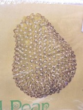 Walco BEADED PEAR Fruit Sequin Bead Vtg Christmas Ornament Kit Centerpiece Box