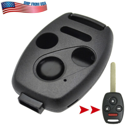 Xukey For Honda Accord Civic CR-V No Blade Remote Key Replacement Fob Shell Case