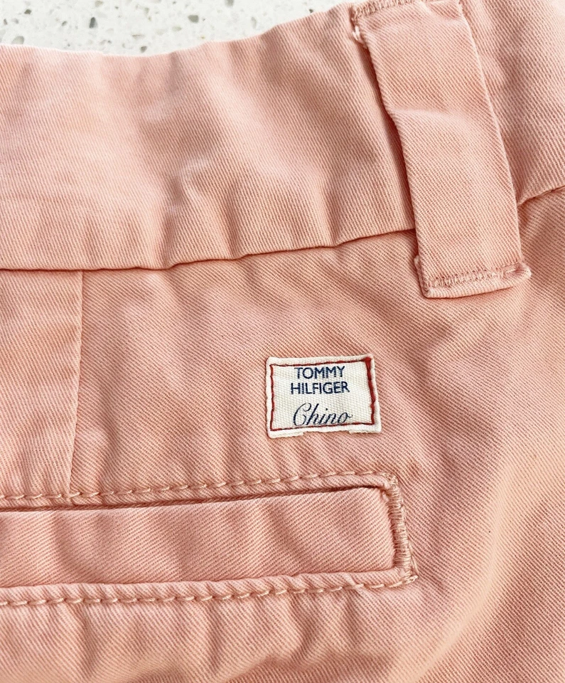 Шорты-чино Tommy Hilfiger женские 8 розовые 100% хлопок - Изображение 3 из 4