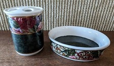 Saturday Knight Ltd Bathroom Accessories - Toothbrush Holder, Soap Dish - GUC