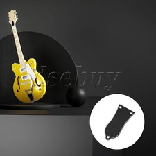 2 Pieces Electric Guitar Truss Rod Cover Black Plastic Plate 3 Hole with Screw