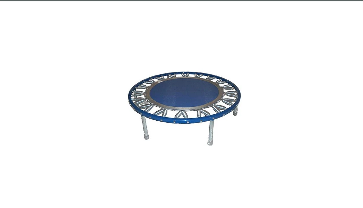 NEW Needak Trampoline Hard Bounce Non folding rebounder Blue free frame skirt