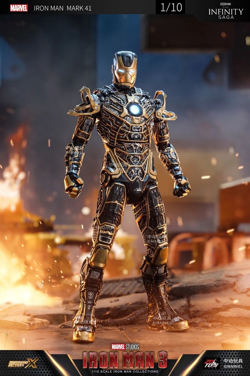 zd toys iron man mark 41 BONES MK XLI 1/10 figure iron man 3 zd toys iron man mark 41 BONES MK XLI 1/10 figure iron man 3