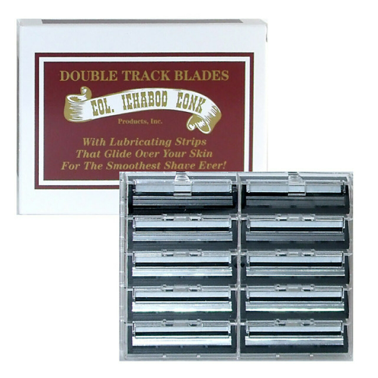 Col Ichabod Conk Double Track Blades - 10 Cartridges | eBay
