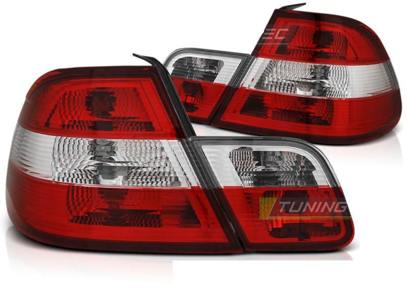 Feux arriere BMW E46 Coupe rouge blanc pour remplacer des optiques ternies ou friturees