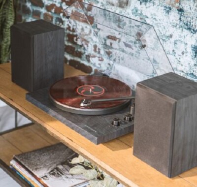 Turntable Crosley C62 Bluetooth Belt Drive with Speakers Black