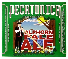Pecatonica Beer Co ALPHORN PALE ALE beer label WI 12oz