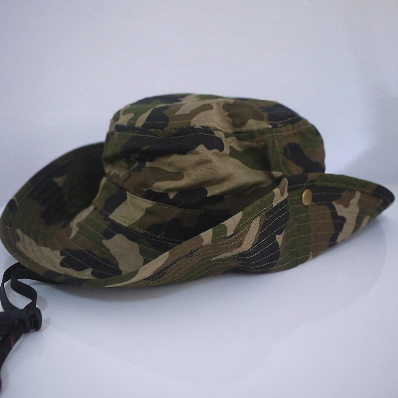 QUALITY Boys Kids Child Adult Camouflage Camo Army Bucket Sun Hat Cap Wide Brim  - image 3 of 4