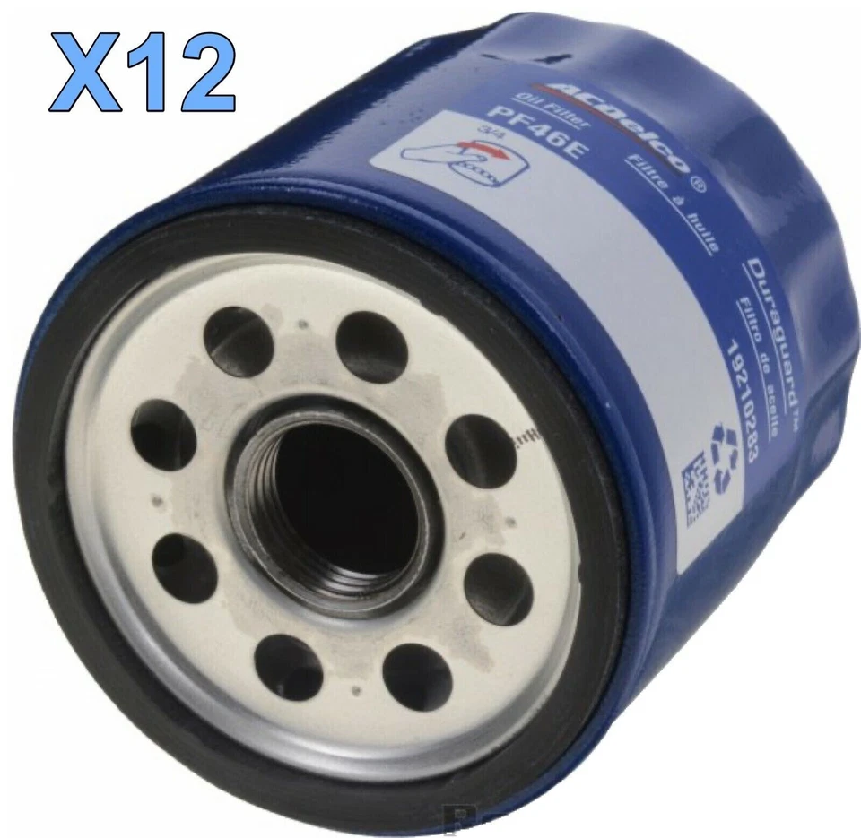 12 Engine Oil Filters ACDELCO PF46E Replace BUICK GMC OEM # 25014748 - Image 2 of 4