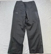 Under Armour Pants Mens XL Black Water Repellent Rain Windbreak Coldgear Golf