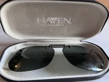 SUN GLASSES - HAVEN- SPRING TIGHT CLIP OVER - Black Hugh - SUN GLASSES