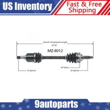 Fits 1996 1997 1998 Mazda Protege 1992-1995 MX-3 1.6L Front Left CV Axle Shaft