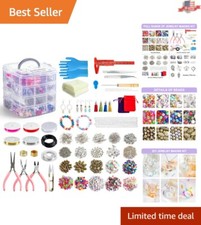 Comprehensive Jewelry Crafting Kit: 1960 Multicolor Beads and Essential Tools