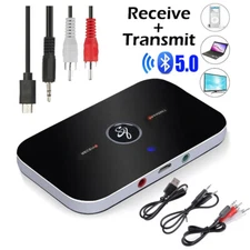 2in1 Bluetooth 5.0 Transmitter & Receiver Wireless Home TV Stereo Audio Adapter