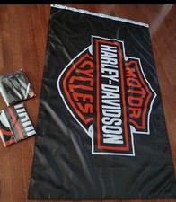 Grande bannière drapeau Harley Davidson 3x5 pieds signe LOGO LIVRAISON RAPIDE