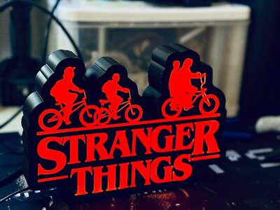 Stranger Things - Unique Wall Art Sign / Logo / Night Light