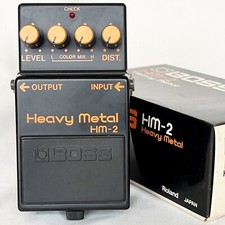 BOSS HM-2 Heavy Metal W/Box 1984 Vintage Guitar Effects Pedal Made in Japan ACA