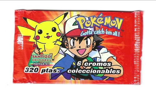1999 Pokemon Animation Sealed Unopened Card Pack Santizo Nintendo 