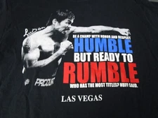 MANNY PACQUIAO BOXING TSHIRT Rare Style 100% COTTON Las Vegas SMALL