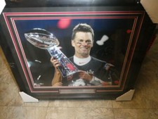 Tom Brady Tampa Bay Buccaneers Signed 16x20 Framed Superbowl Photo Fanatics