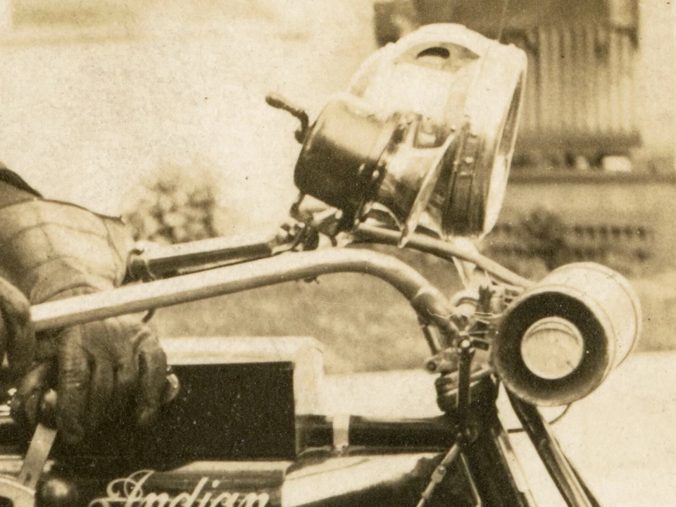 Vintage Motorcycle Photo Print – Antique Biker Wall Art Home Decor - Image 3 of 4