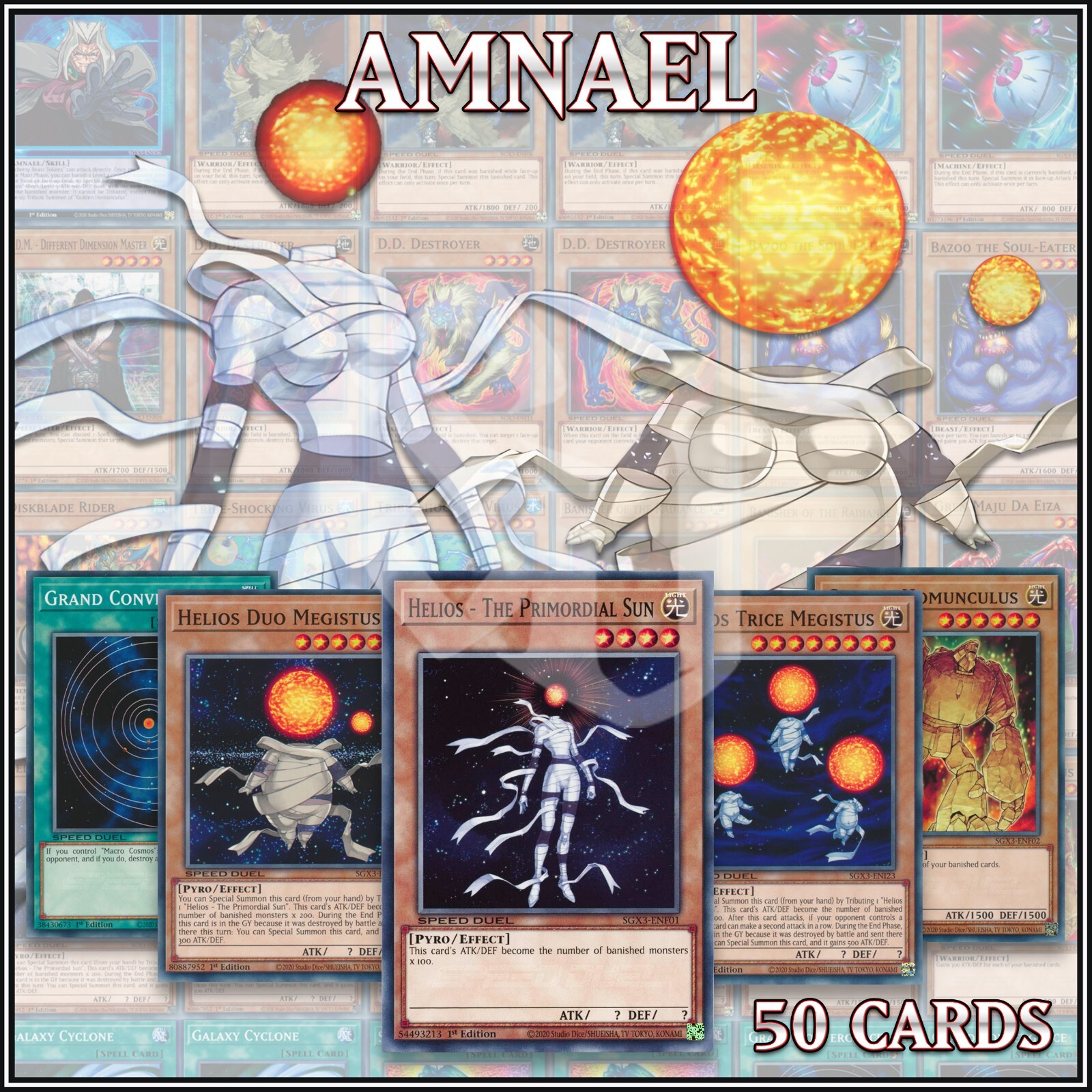 yugioh 5d starter deck list YuGiOh The Dark Emperor Structure Deck Helios-The Primordial Sun SDDE-EN005  C... : Amazon.ca: Toys & Games main image 1