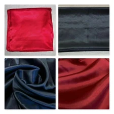Scarf Scarves Oblong Neckerchief Wild Rag Western Bandana silky solids rectangle
