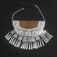 Akcesoria do włosów plemienne ręcznie robione miao srebrne nakrycie głowy nakrycie głowy spinka do włosów 1 sztuka