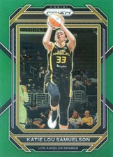 2023 Panini Prizm WNBA KATIE LOU SAMUELSON #93 GREEN PRIZM SPARKS