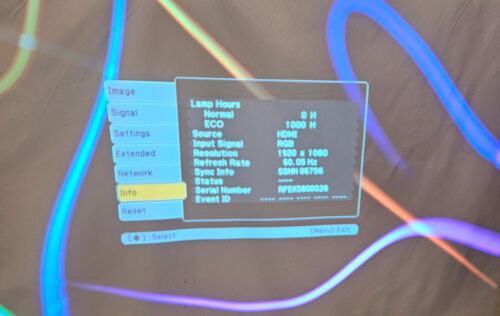 Epson EB-1761W Proiettore LCD, Proiettore Cinema, Modello H478B, Con Telecomando, Custodia - Foto 7 di 23