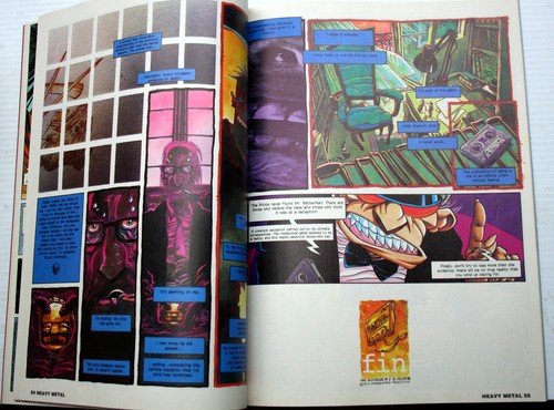 CHOICE vntg HEAVY METAL ILLUSTRATED FANTASY MAGAZINE 18+ graphic novel galleries - Foto 27 di 59