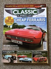 CLASSIC & SPORTS CAR MAGAZINE - CHEAP FERRARIS COVER - AUG 2009
