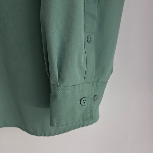 Camisa de Pesca Gillz Para Hombres XL Verde Rendimiento Ventilada Elastizada Exterior Abotonada - Imagen 4 de 7