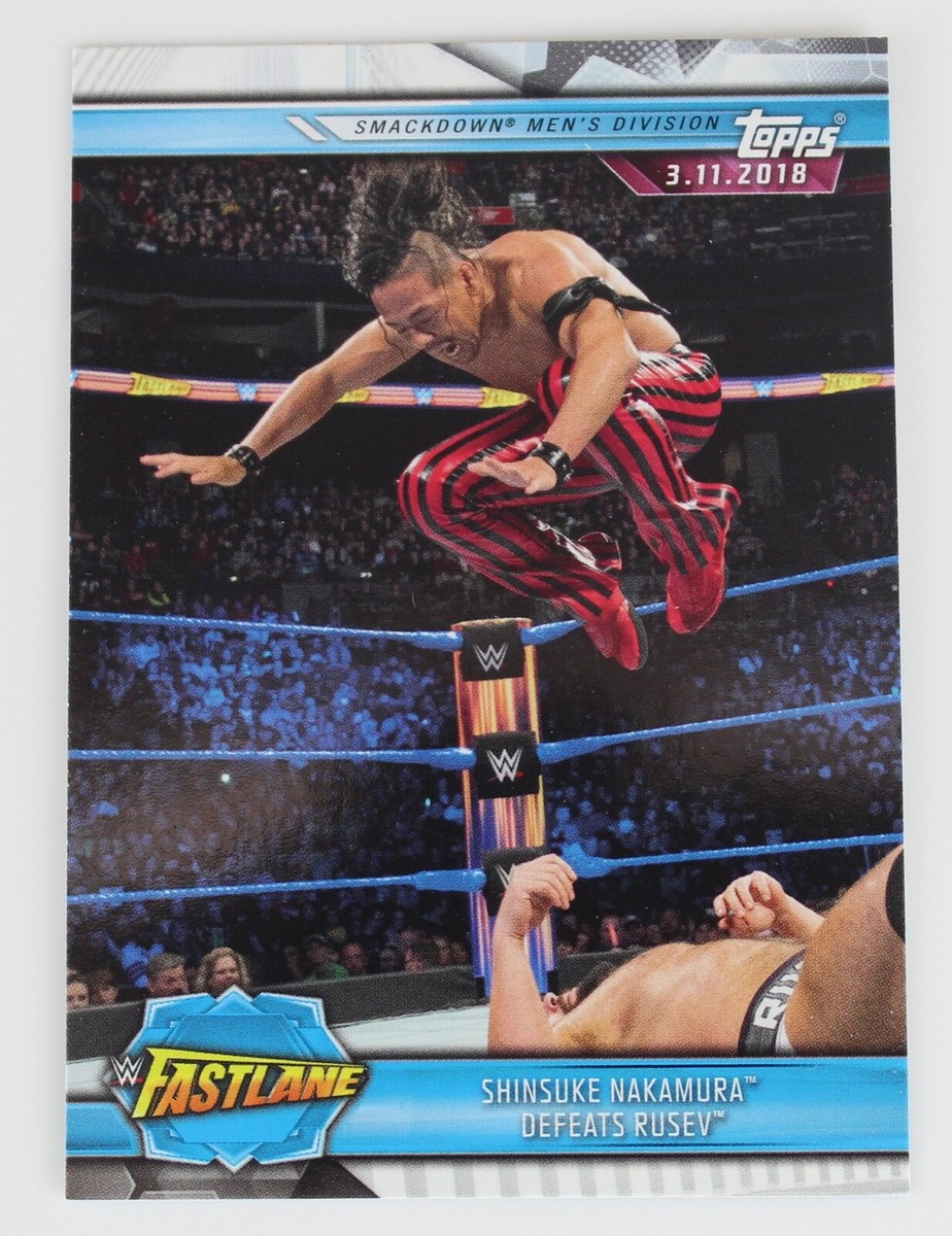 Shinsuke Nakamura WWE Wrestling Trading Card Topps Raw Smackdown