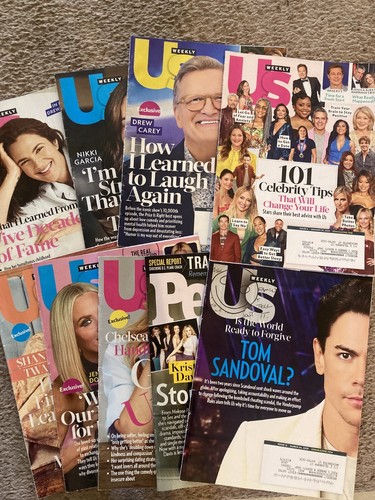 Lot of 9 US Weekly Magazines 2025