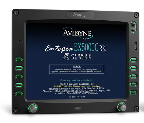 Avidyne FlightMax EX5000 MFD – 28V Flight Display Monitor