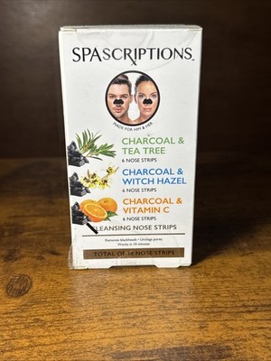 Spascriptions Set If 18 Cleansing Nose Strips New In Box