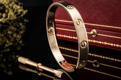 Cartier Love Armreif Klassisch Roségold 750 Bracelet Gr 16 Full Set 2023 Schmuck