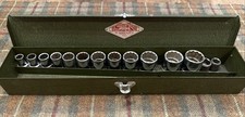 Vintage S-k Tools 12 Drive Sae 12 Pt 11 Piece 2 Socket Set W Case