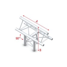 Milos Pro-30 Triangle P Truss – T-Kreuz vertikal 3-Punkt Traverse Veranstaltung