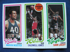 1980/81 Topps Basketball Sam Lacey Caldwell Jones Marvin Webster #129-175-172