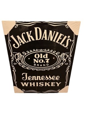 Jack Daniels Crest Leinwand Bild JD Old No 7 Snooker Pub Bar Mann Höhle Wandbild