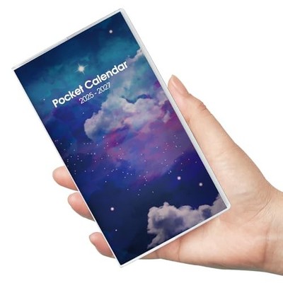  Pocket Calendar 2025-2027, Two Year Pocket Planner - Runs From Jul New Sky