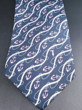 Trussardi Mens Nautical Silk Tie Made In Ital...